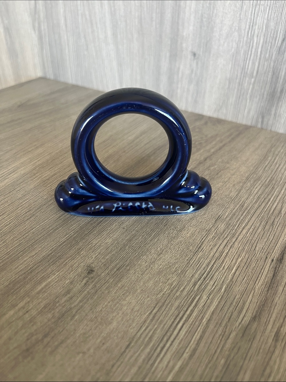 Vintage Fiestaware Cobalt Napkin Ring